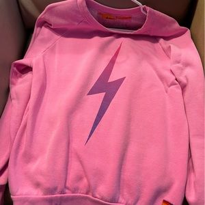BOLT FADE SWEATSHIRT - NEON PINK // PINK PURPLE